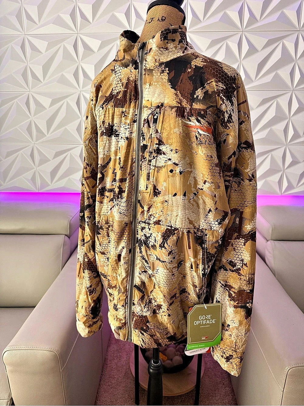 Sitka Ambient Jacket Men's XXL Camo Nylon Jacket NWT